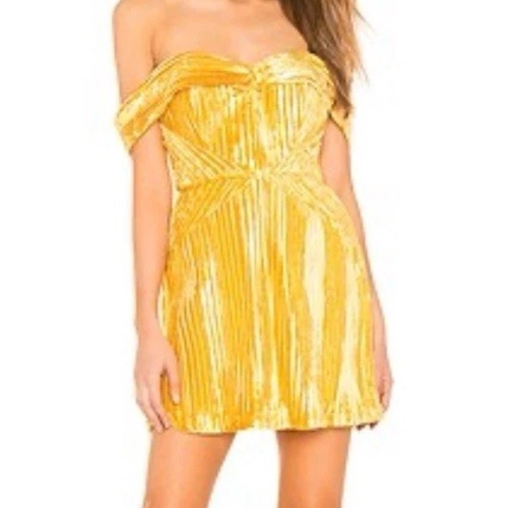 NBD‎ Danica Mini Dress in Saffron Yellow size medium
